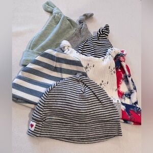 Newborn Size Hats Mixed Styles (7 total)